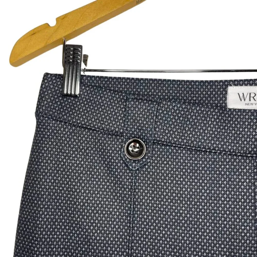 WREN New York Pull On Stretch Dress Pants Small NEW Pattern Split Hem - Picture 4 of 11
